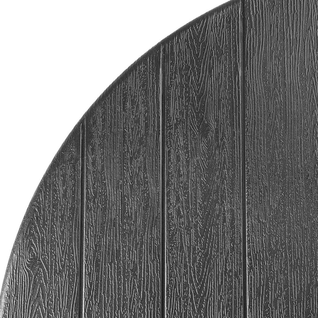 Bolero Folding HDPE Bar Table Black Wood Design - 800mm
