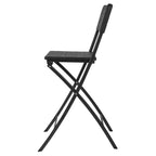 Bolero Folding PE Bar Chair Black Wood Design (Set 2)