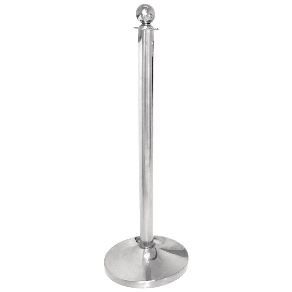 Bolero Ball Top St/St Barrier Post Polished Finish