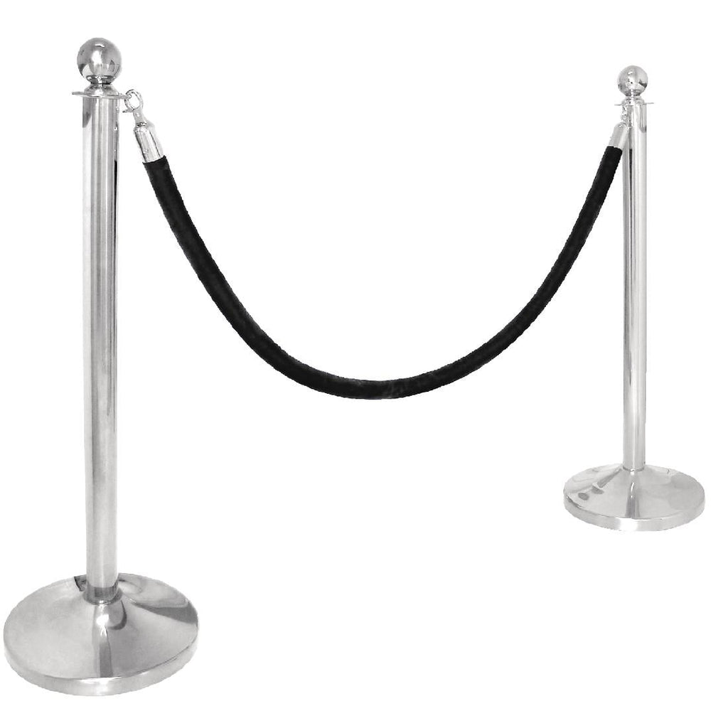 Bolero Ball Top St/St Barrier Post Polished Finish