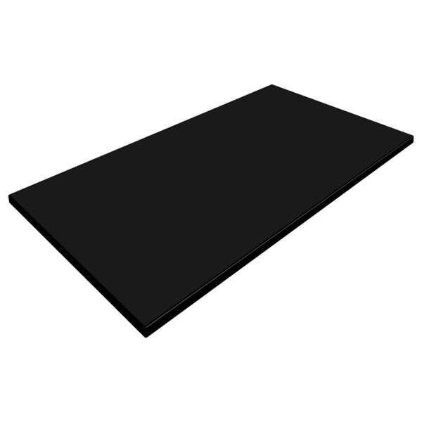 Black 1200x800mm Rectangle Duratop by SM France