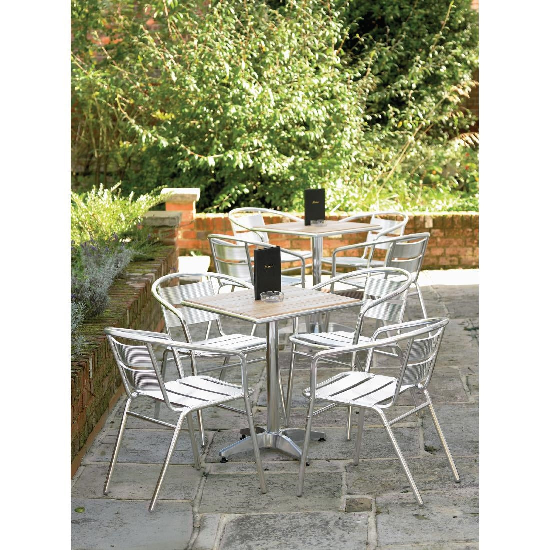 Bolero Armchair Alu. - 53Wx58Dx73.5Hcm (Pack 4)