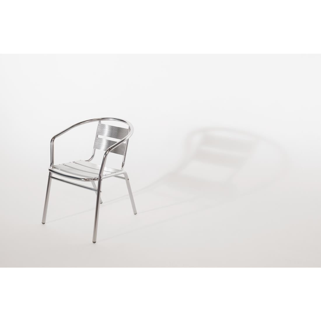 Bolero Armchair Alu. - 53Wx58Dx73.5Hcm (Pack 4)