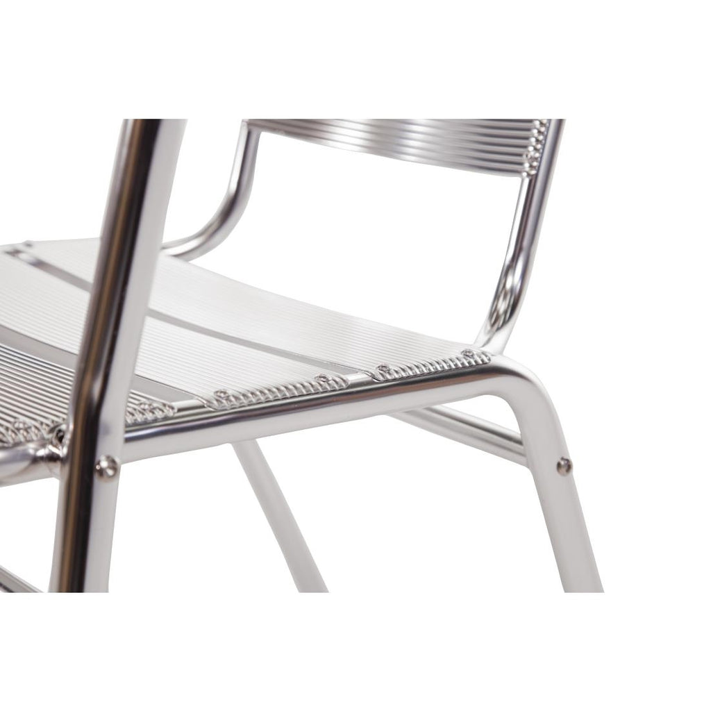 Bolero Armchair Alu. - 53Wx58Dx73.5Hcm (Pack 4)