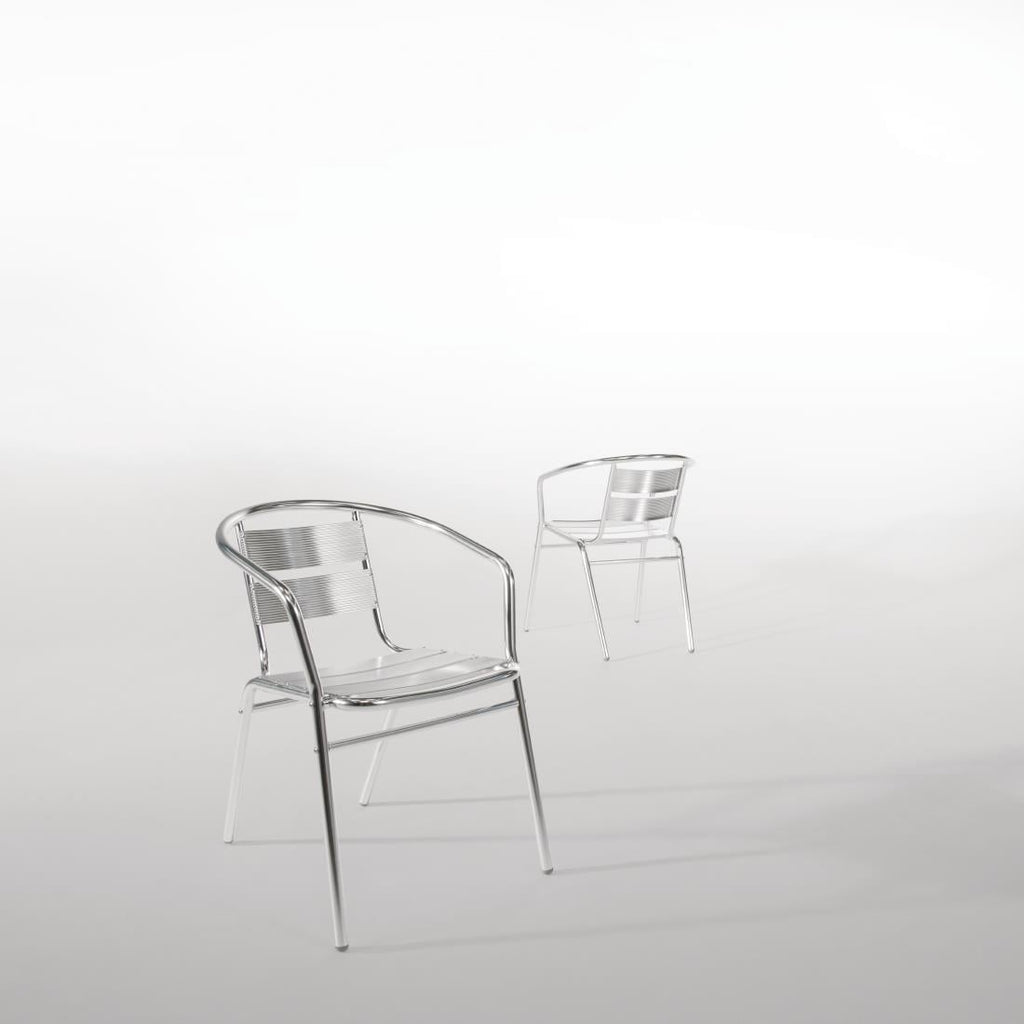 Bolero Armchair Alu. - 53Wx58Dx73.5Hcm (Pack 4)