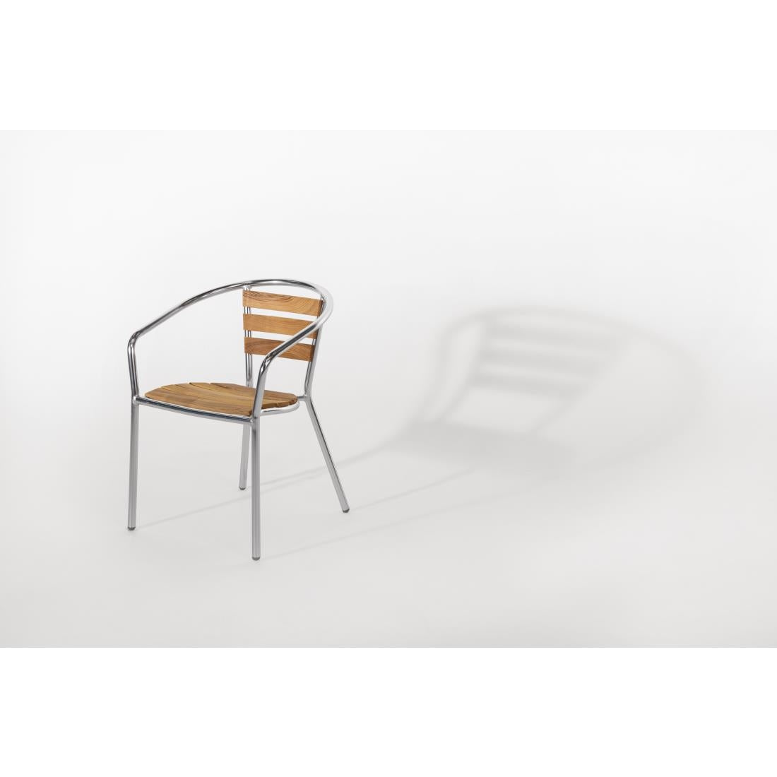 Bolero Armchair Alu. & Ash - 55.5Wx53Dx73Hcm (Pack 4)