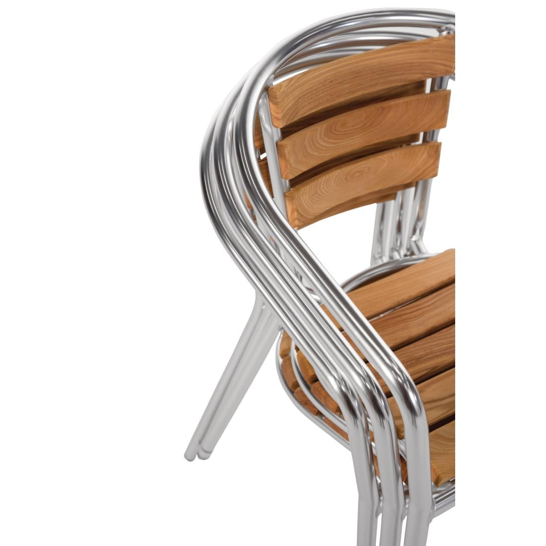 Bolero Armchair Alu. & Ash - 55.5Wx53Dx73Hcm (Pack 4)
