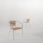 Bolero Armchair Alu. & Ash - 55.5Wx53Dx73Hcm (Pack 4)