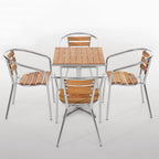 Bolero Armchair Alu. & Ash - 55.5Wx53Dx73Hcm (Pack 4)