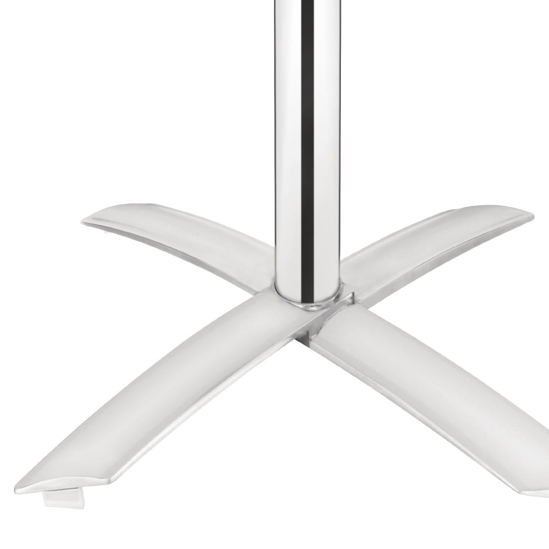 Bolero St/St Round Flip Top Bistro Table - 60cm