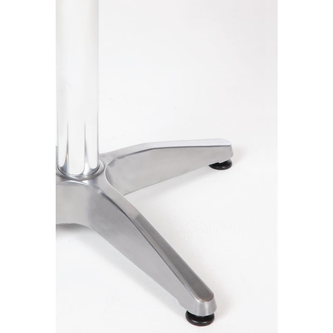 Bolero Round Table with Curved Edge Heavy Duty Base Dia - 60x72cm