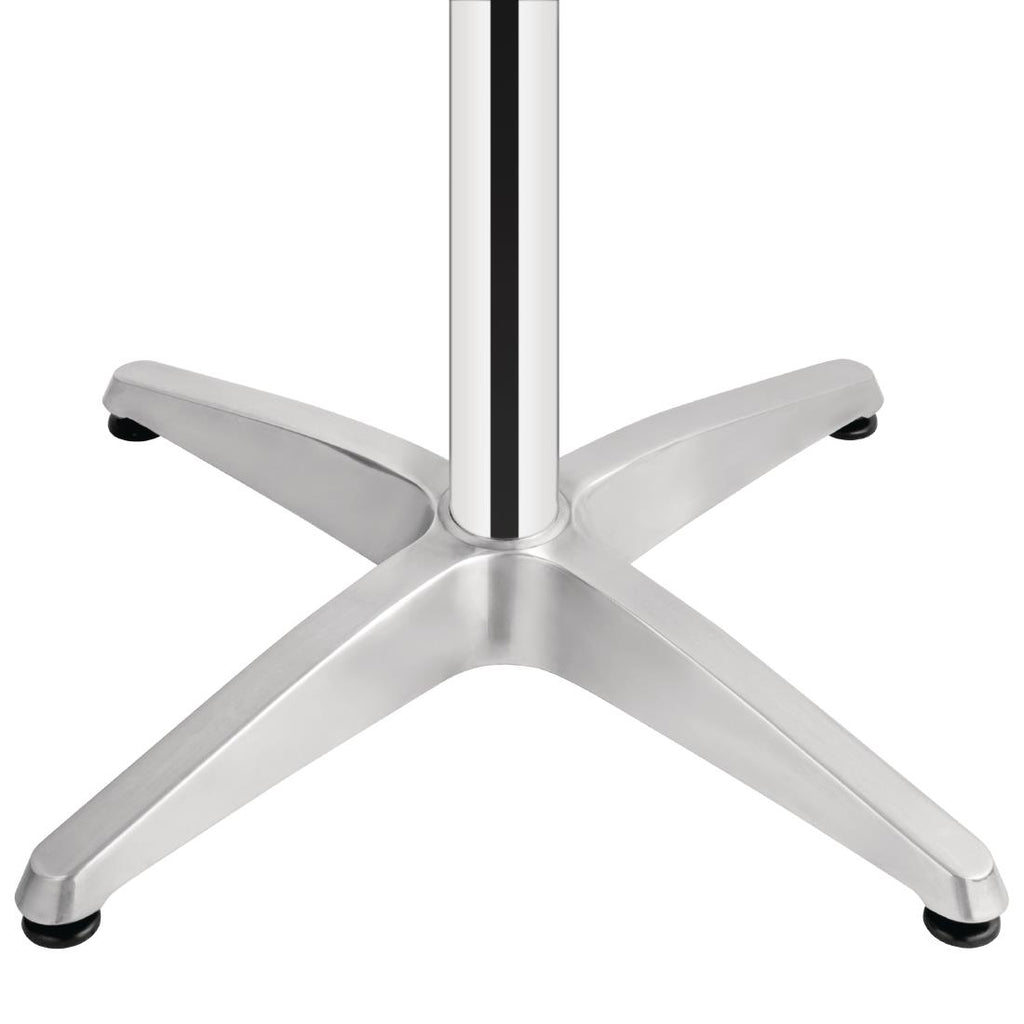 Bolero Round Pedestal Bistro Table Ash & Alu. Top - 800mm