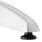 Bolero Rectangular Pedestal Table St/St Top & Alu. Rim - 1200x600mm