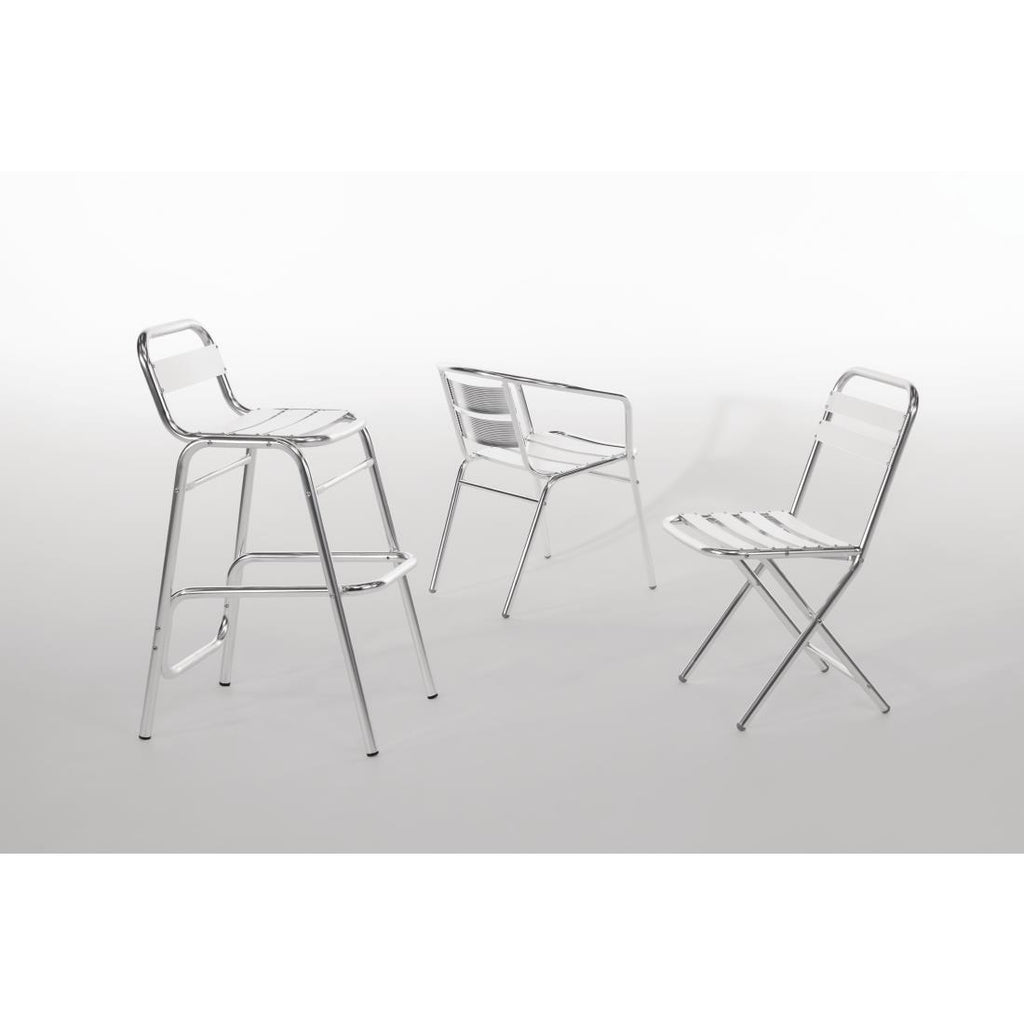 Bolero Armchair Alu. - 53Wx58Dx73.5Hcm (Pack 4)