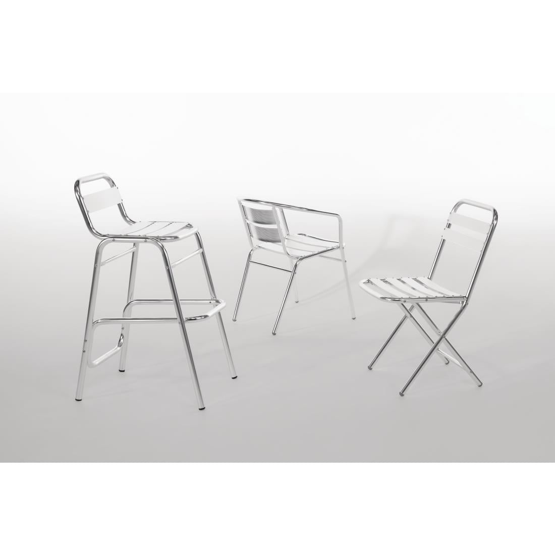 Bolero Armchair Alu. - 53Wx58Dx73.5Hcm (Pack 4)