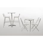 Bolero Poseur Table St/St - 60cm dia